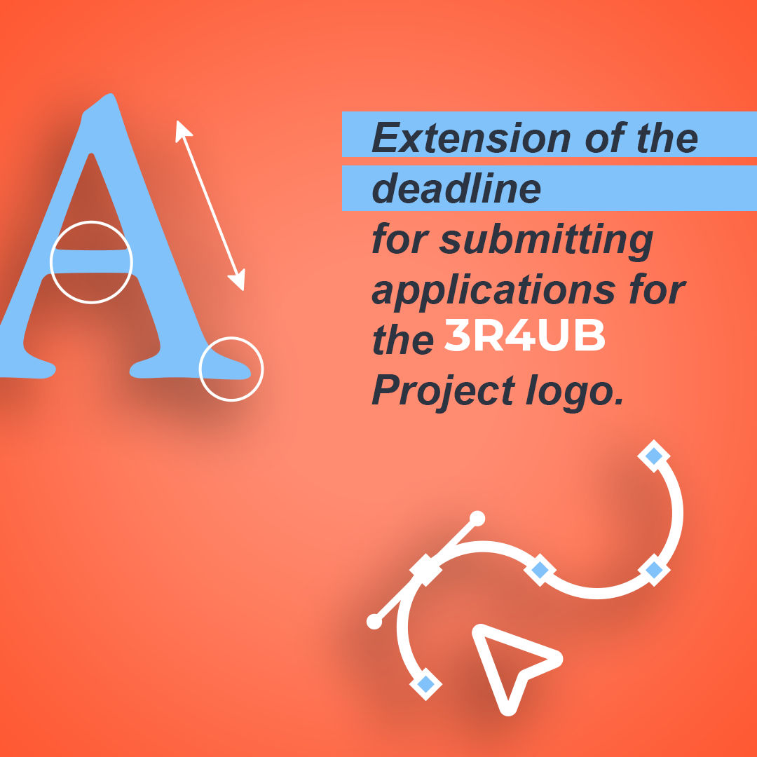 Extension of the deadline for submitting applications for the 3R4UB Project logo.